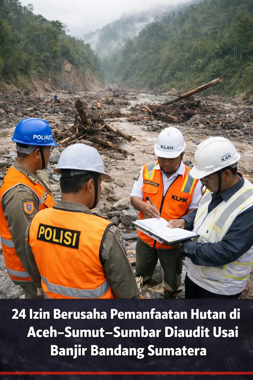 Read more about the article 24 Izin Berusaha Pemanfaatan Hutan di Aceh–Sumut–Sumbar Diaudit Usai Banjir Bandang Sumatera