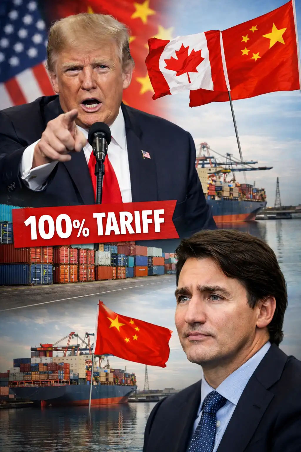 Read more about the article Donald Trump Ancam Tarif 100% Gara-Gara Gandeng China, Begini Respons Kanada