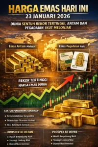 Read more about the article Harga Emas Hari Ini 23 Januari 2026