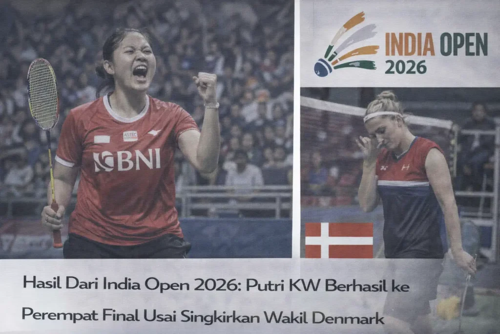 Hasil Dari India Open 2026 Putri KW Berhasil ke Perempat Final Usai Singkirkan Wakil Denmark