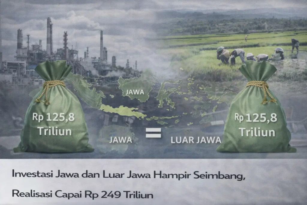 Investasi Jawa dan Luar Jawa Hampir Seimbang, Realisasi Capai Rp 249 Triliun