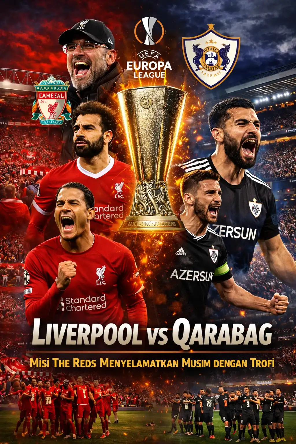 You are currently viewing Liverpool vs Qarabag: Misi The Reds Menyelamatkan Musim Ini dengan Trofi