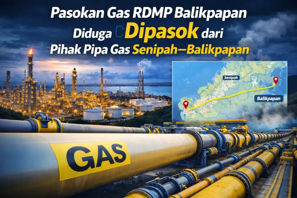 Pasokan Gas RDMP Balikpapan Diduga Dipasok dari Pihak Pipa Gas Senipah–Balikpapan
