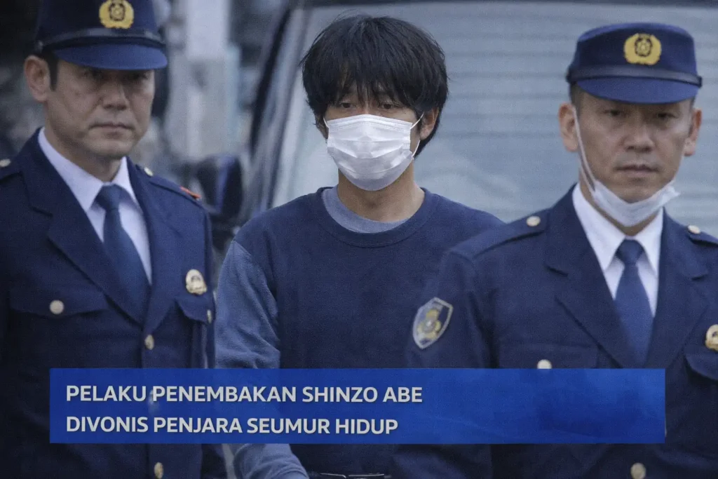 Pelaku Penembakan Shinzo Abe Divonis Penjara Seumur Hidup