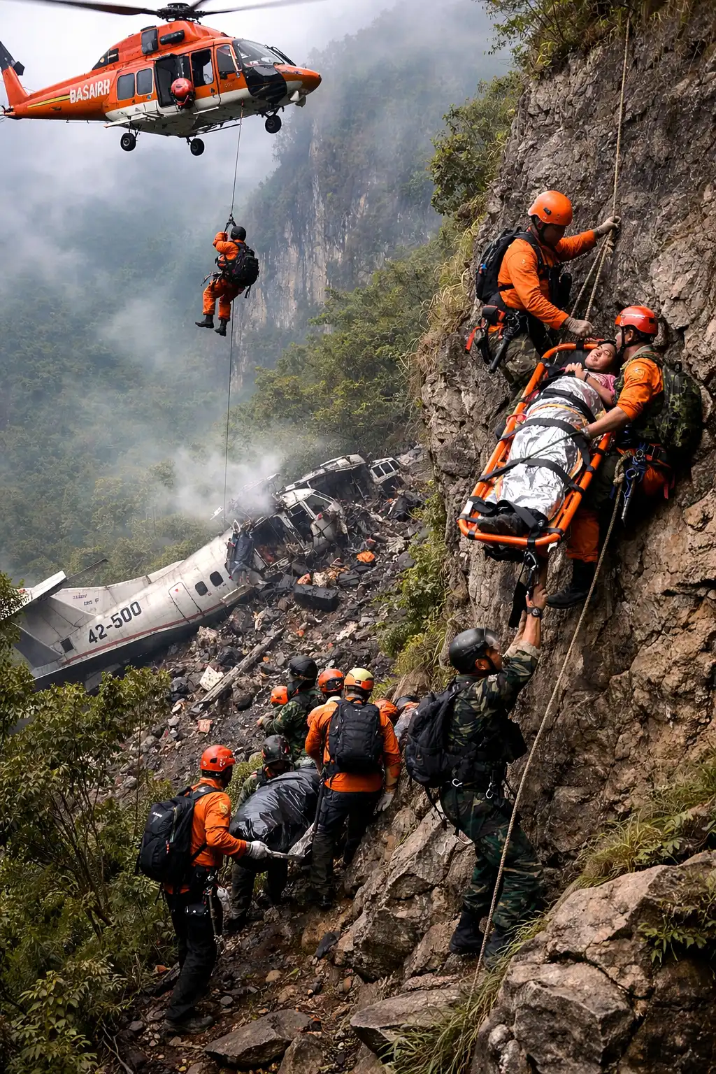 Read more about the article Perjuangan Tim SAR Gabungan Evakuasi Korban Pesawat ATR 42-500