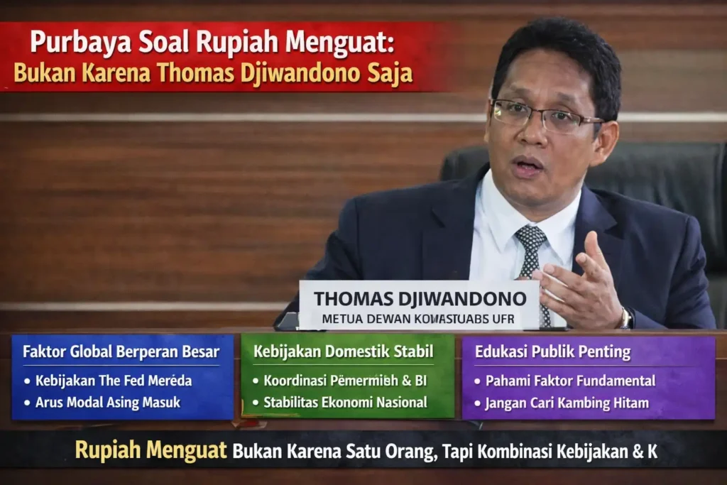 Purbaya Soal Rupiah Menguat Bukan Karena Thomas Djiwandono Saja