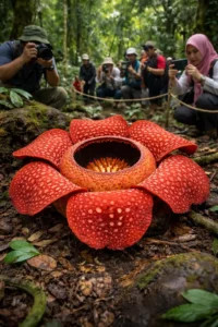 Read more about the article Puspa Langka Rafflesia arnoldii Mekar, Tarik Banyak Pengunjung Lintas Provinsi