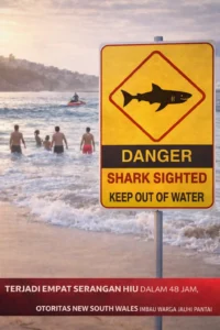 Read more about the article Terjadi Empat Serangan Hiu dalam 48 Jam, Otoritas New South Wales Imbau Warga Jauhi Pantai