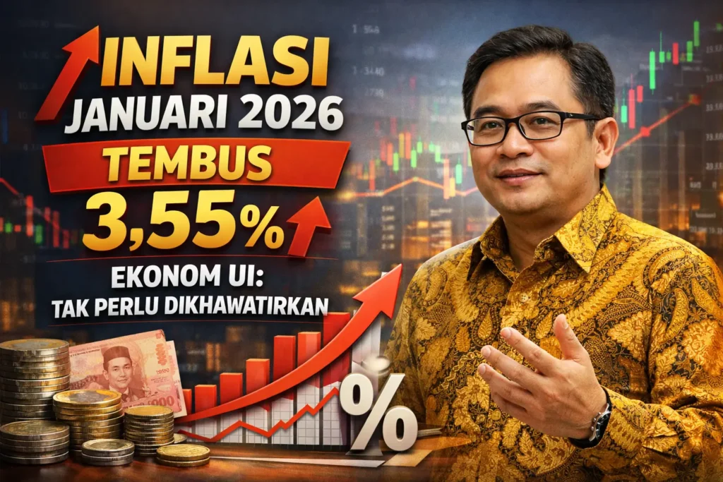 Inflasi Januari 2026 Tembus 3,55%, Ekonom UI: Tak Perlu Dikhawatirkan